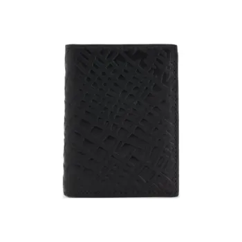 CDG Cow Leather Wallet Men's Black
