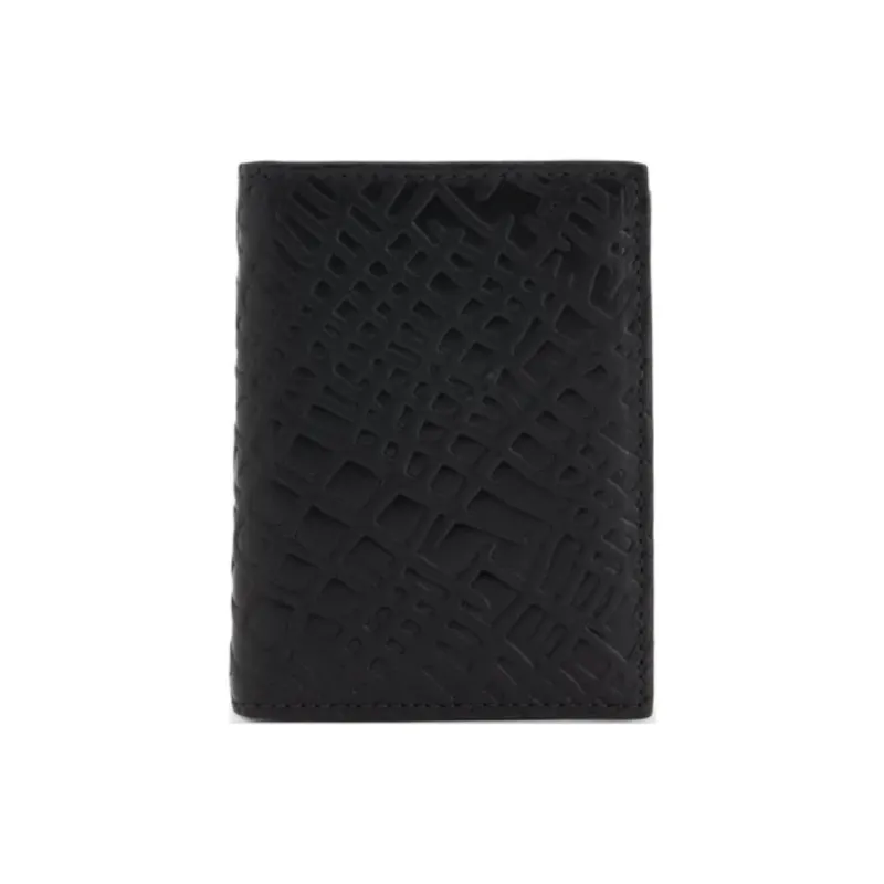 CDG Cow Leather Wallet Men's Black-0