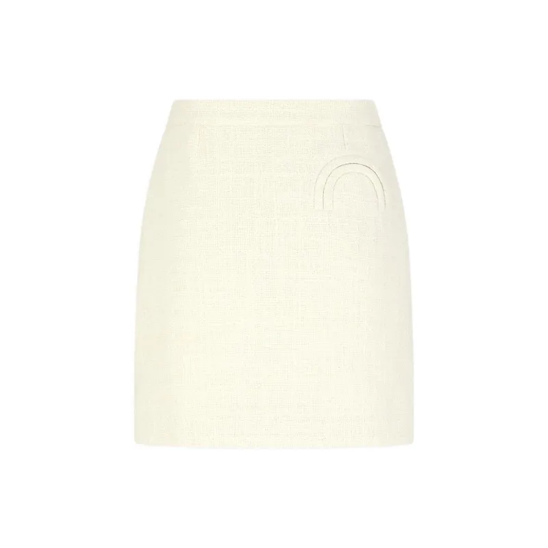 Blaze Milano SS25 Casual Short Skirts Women's Cream-1