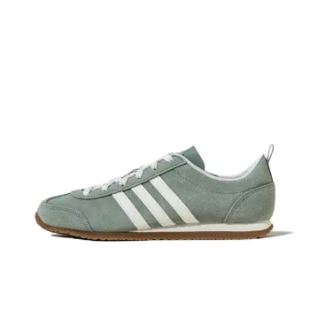 Adidas VS JOG 2.0 Anti Slip Wear Resistant Low Top Casual Shoes Unisex Gray Green