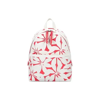 Desigual Polyurethane Backpack Regular Women's White & Red