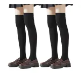 Over-The-Knee Socks[Black 2 Pack]
