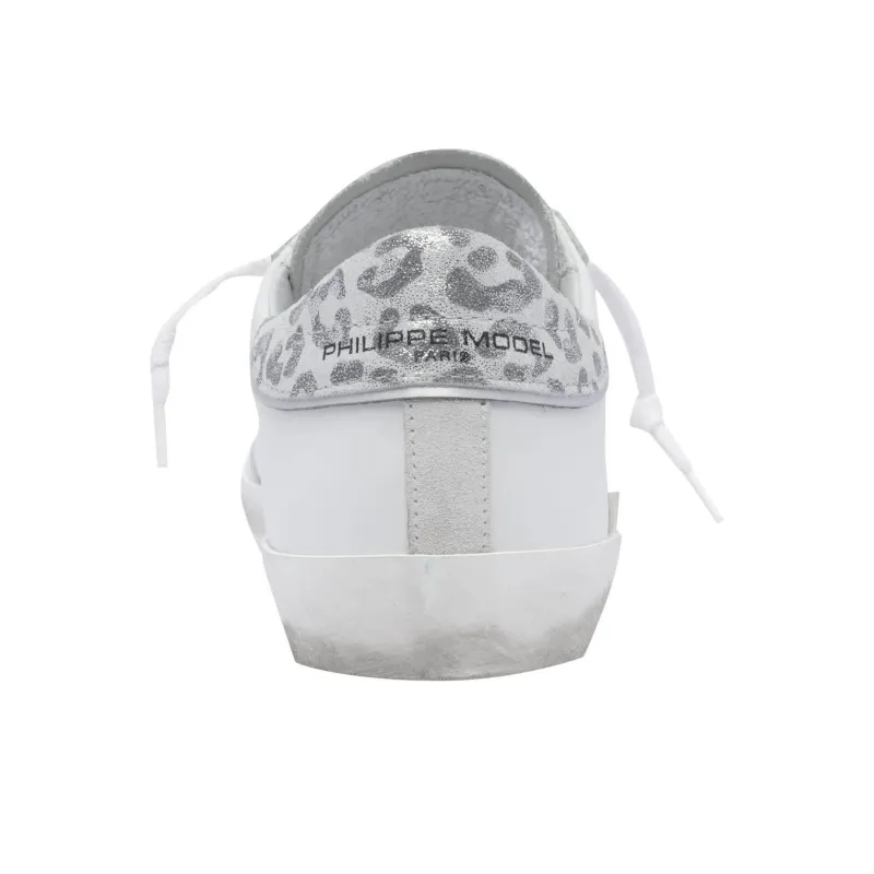 PHILIPPE MODEL Prs Low Top Skateboard Shoes Women's White Gray-3