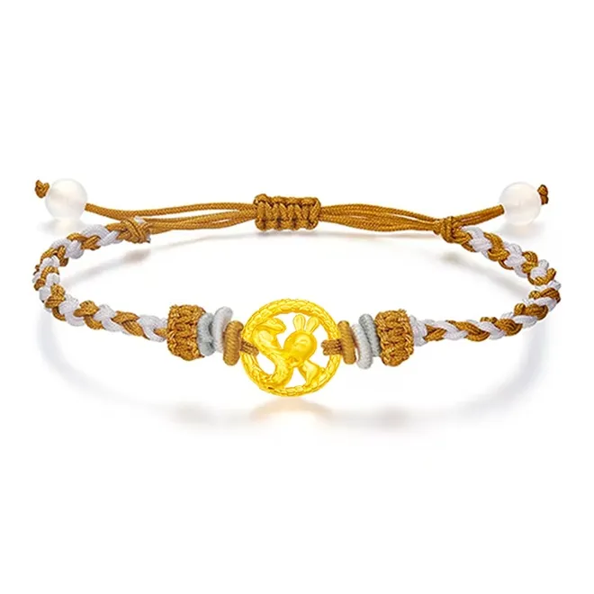 Lao Feng Xiang Gold Bracelet Unisex-6