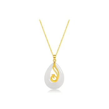 YINXIANGMOU Hetian Jade Necklaces White Jade Women's