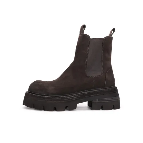 Viplander Short Chelsea Boots 8cm Men's Coffee
