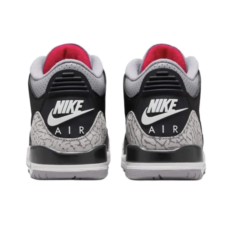 Jordan Air Jordan 3 Anti Kick Cushioning Mid Top Children's Basketball Shoes Black Unisex-4