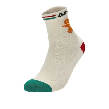 FILA Mid-Calf Socks Women's 1 Pack Shell Bright Yellow Pink