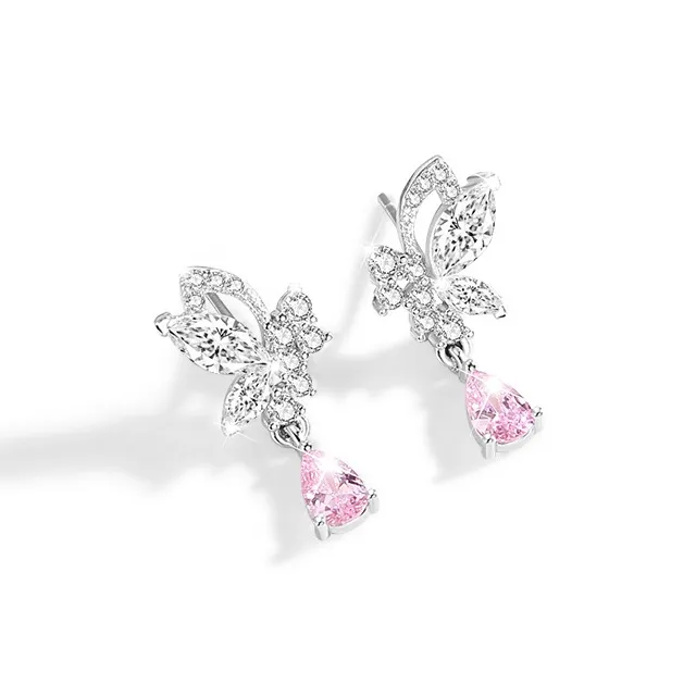 P&N S925 Silver Stud Earrings Women's-0