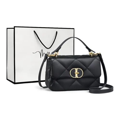 MILLIE'S Cow Leather Handbag Shoulder Bag Crossbody Bag Regular Women's Black