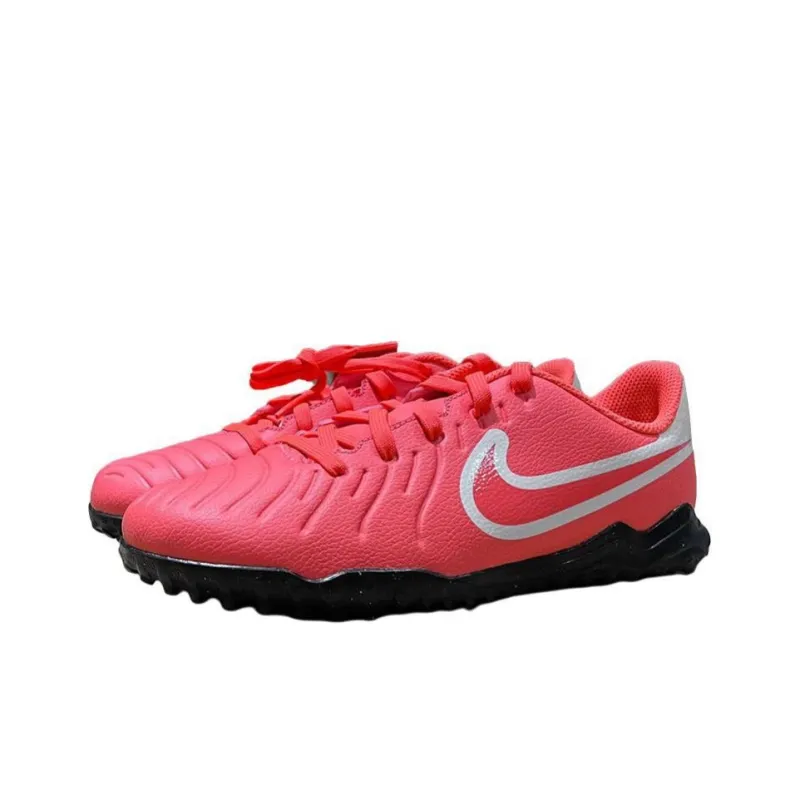 Nike Jr Legend 10 Anti Slip Wear Resistant Low Top Kids' Soccer Shoes Pink Teenagers-2