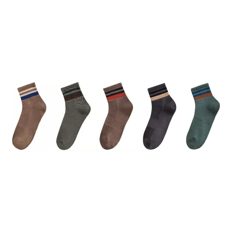 MIIOW Mid Calf Socks Men's 5 Pack-7