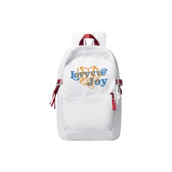 LOVVVVE Polyester Backpack Backpack Backpack Travel Bag Unisex White