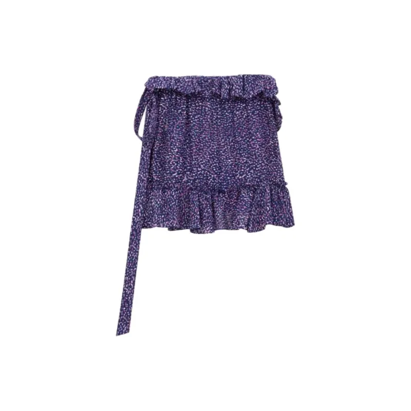 SAINT LAURENT Ruffled Wrap Skirt-1