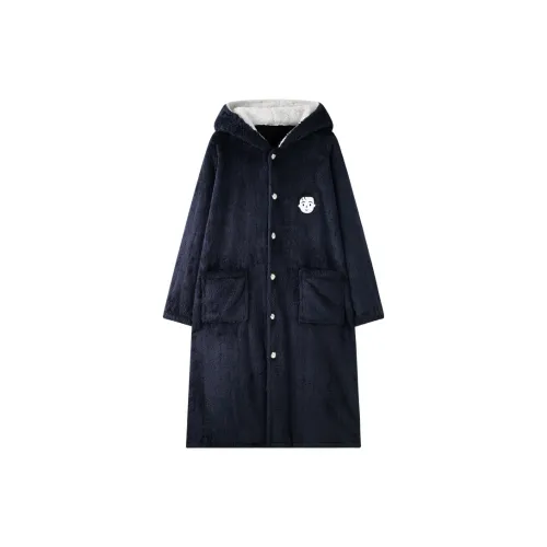 MEITENG Bath Robes Men's Dark Blue
