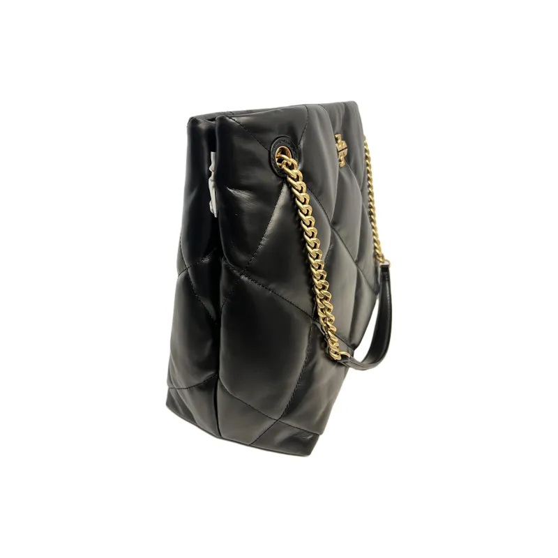 TORY BURCH Kira Leather Shoulder Bags Handbags Women's Black-3