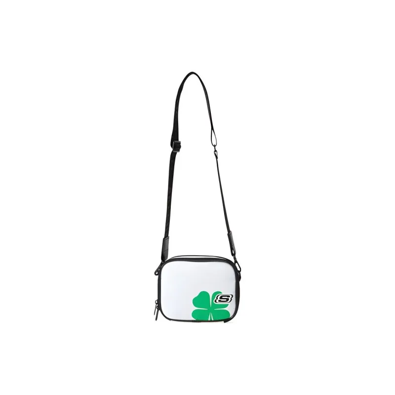 Skechers Fabric Small Square Bag, Crossbody Bag, Shoulder Bag Regular Unisex White-1