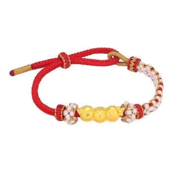 Royal Dragon Mirror Gold Bracelet Unisex