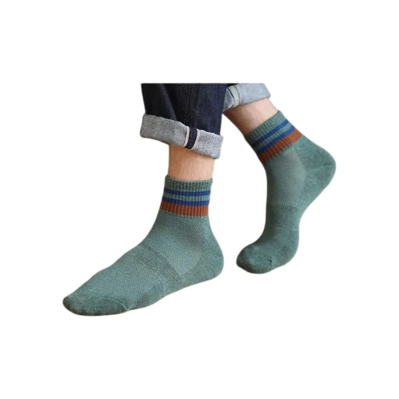 MIIOW Mid Calf Socks Men's 5 Pack-2