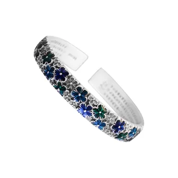 Mrs. Song 999 Fine Silver Bangles Women's