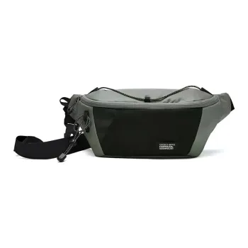 Skechers Fabric Fanny Pack Regular Unisex Black & Orchid Green