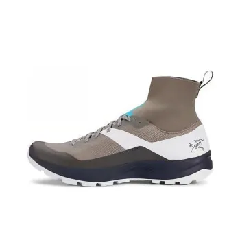 Arcteryx Verte Cushioning Wear Resistant High Top Outdoor Shoes Unisex Gray White