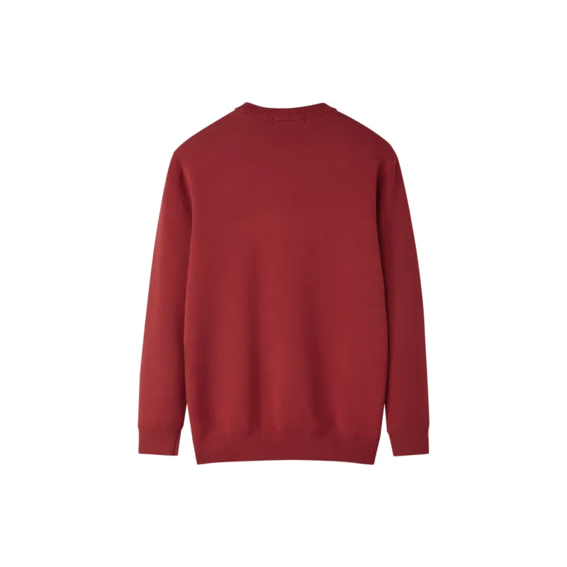 HLA Snake Year Celebration Collection Knitwear Men's Red Pattern-1