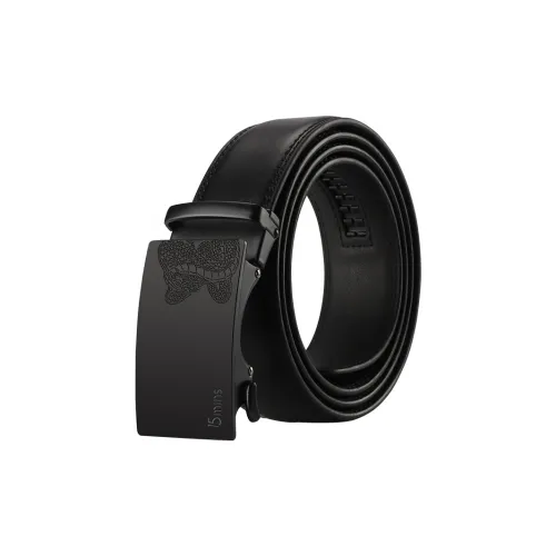 15 MINS Cow Split Leather Belts Men's Width  3.5cm