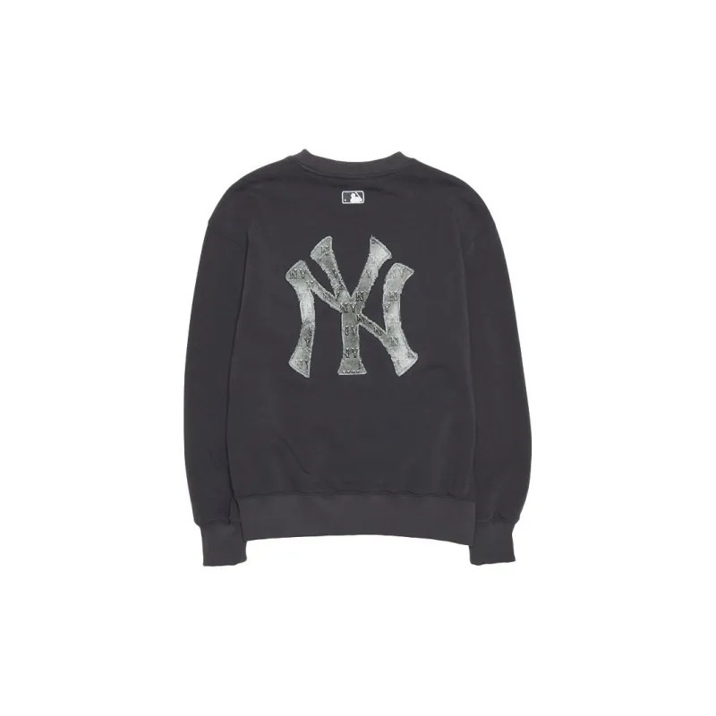 MLB New York Yankees Sweatshirt Unisex Charcoal Gray-1