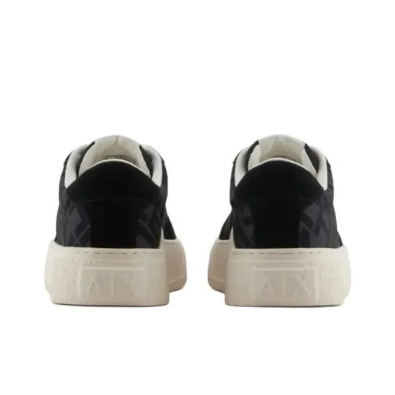 ARMANI EXCHANGEAE Low Top Skateboard Shoes Men's Black-3