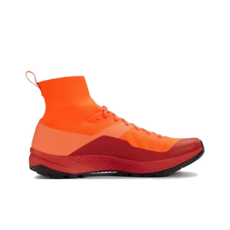 Arcteryx Verte Anti-Slip Wear-Resistant Breathable Lightweight High-Top Running Shoes Unisex Orange-1
