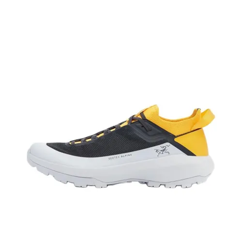 Arcteryx Vertex Alpine Anti Slip Wear Resistant Low Top Mountaineering & Hiking Shoes Men's Gray Orange
