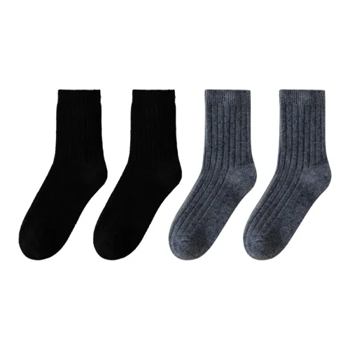 MIIOW Mid Calf Socks Men's 4 Pack
