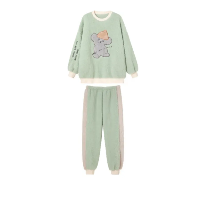 Vine Color Women's Pajama Sets-7