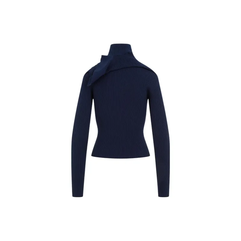 Y/Project Long Sleeved Ribbed Knit Top-1