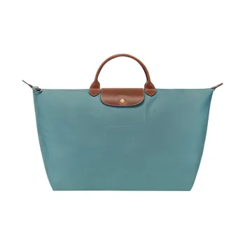 LONGCHAMP Le Pliage Nylon Handbag Travel Bag Women's Light Green Gray