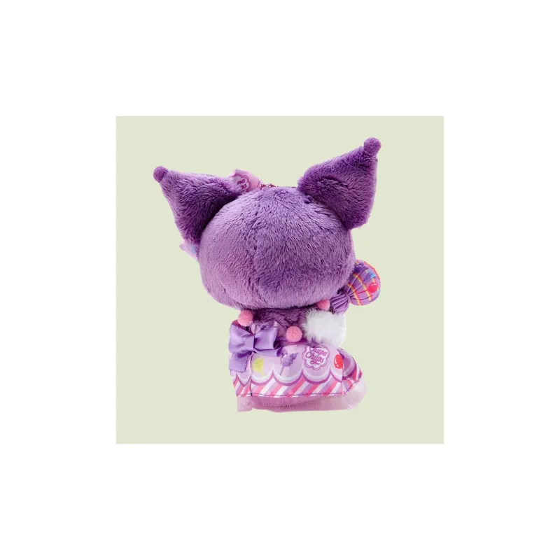 Sanrio Kuromi Pearl Jewelry Collaboration Dolls Plush Pendant 16cm High-3