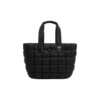 Moncler Fabric Tote Bag Shopping Bag Handbag Women's Black