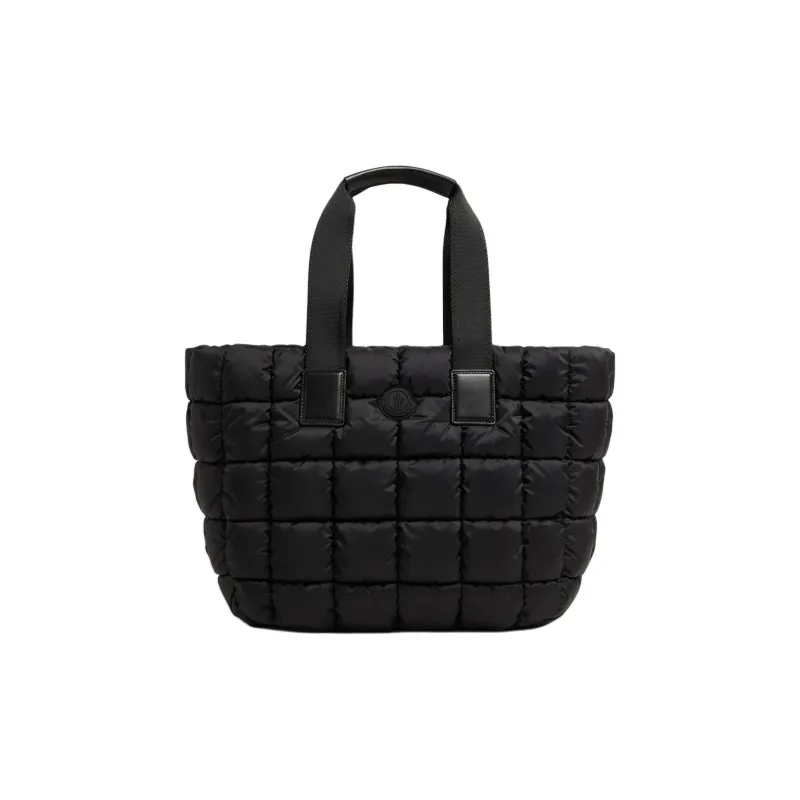 Moncler Fabric Tote Bag Shopping Bag Handbag Women's Black-0