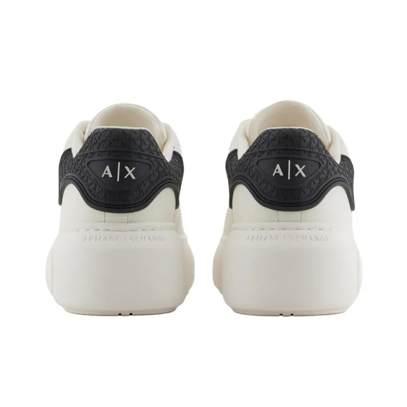 ARMANI EXCHANGEAE Low Top Skateboard Shoes Women's White-4