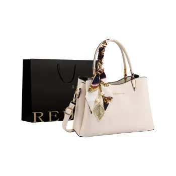 REDOO PU Shoulder Bag Regular Women's White/Black/Red/Blue/Burgundy
