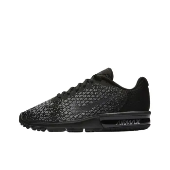 Nike Air Max Sequent 2 Anti Slip Wear Resistant Low Top Casual Running Shoes Women's Black
