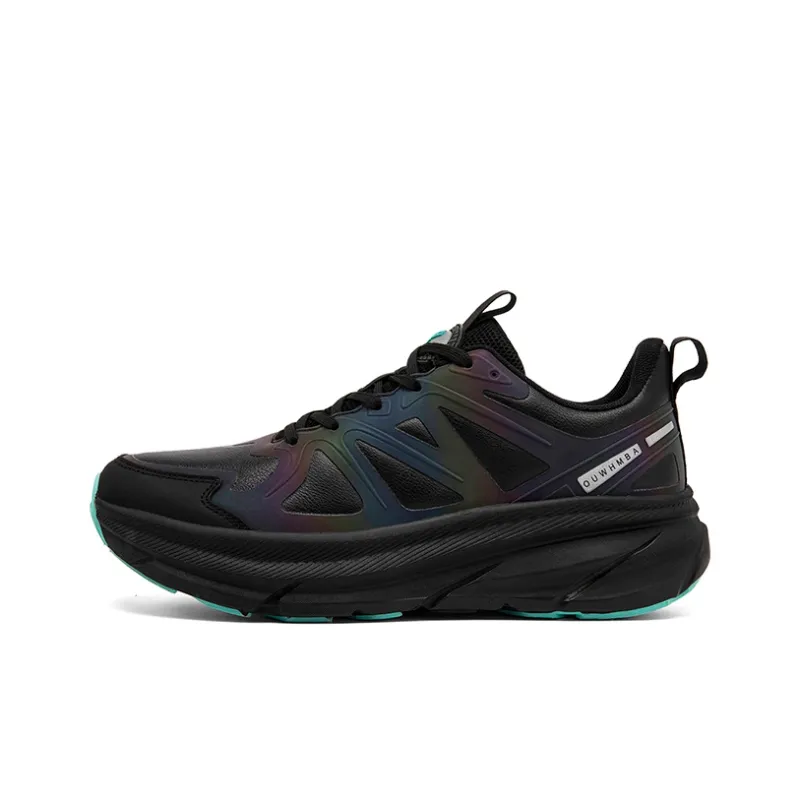 OUWENHEIMANBA Running Shoes Unisex Low Top Black/Neon Orange/White/Gray/Green/Gold-63