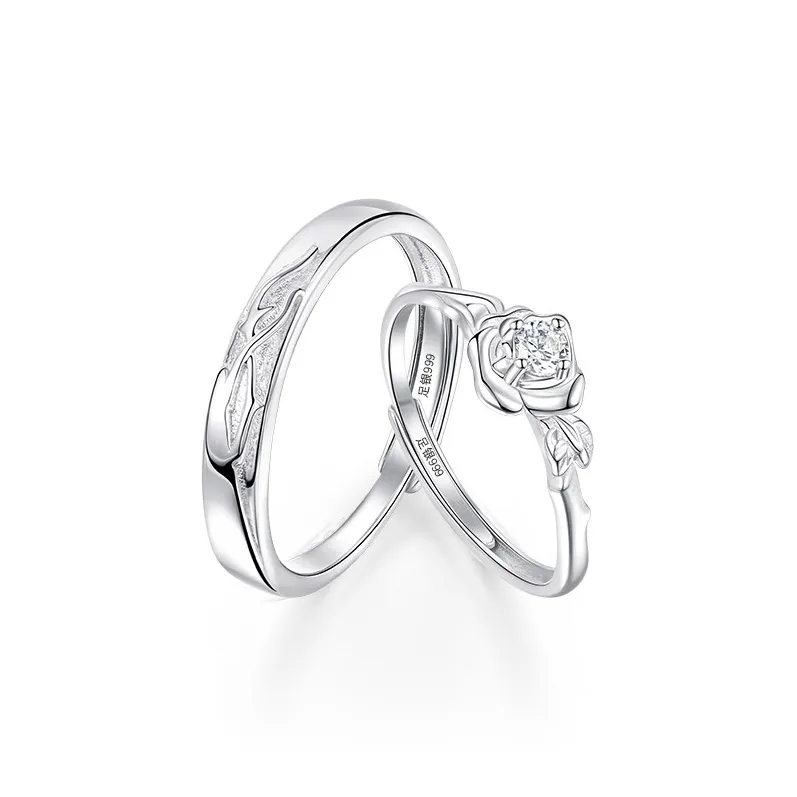 JITAIXIANG S999 Fine Silver Rings Unisex-2