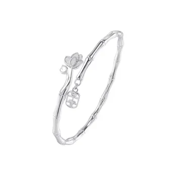 CHINA GOLD 999 Fine Silver Bangles Women's