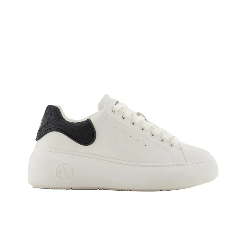 ARMANI EXCHANGEAE Low Top Skateboard Shoes Women's White-1