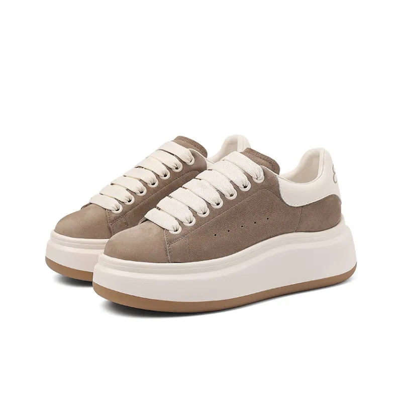 BURGELY Lightweight Height Increasing Low-Top Skateboard Shoes Women's-9