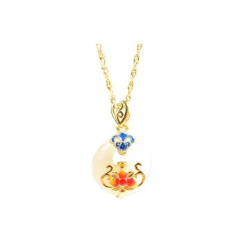 Jade Ink Love Classic And Elegant Versatile White Jade Unisex