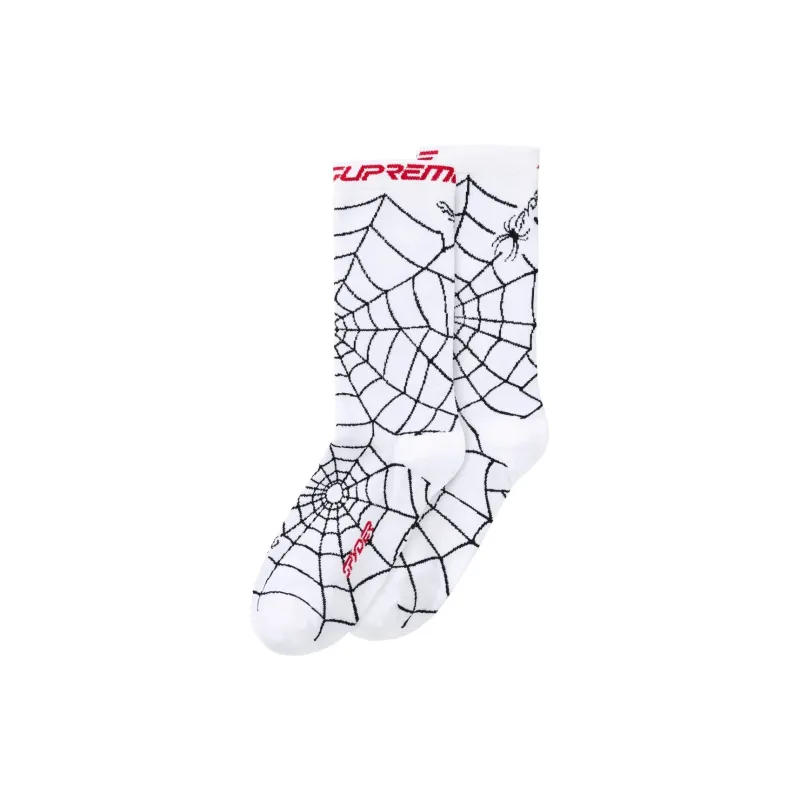 Supreme Spyder Crew Socks 1 Pack Yellow-1