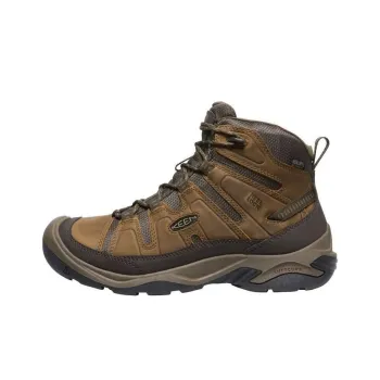KEEN Circadia Wear resistant And Waterproof High Top Hiking Shoes Unisex Brown